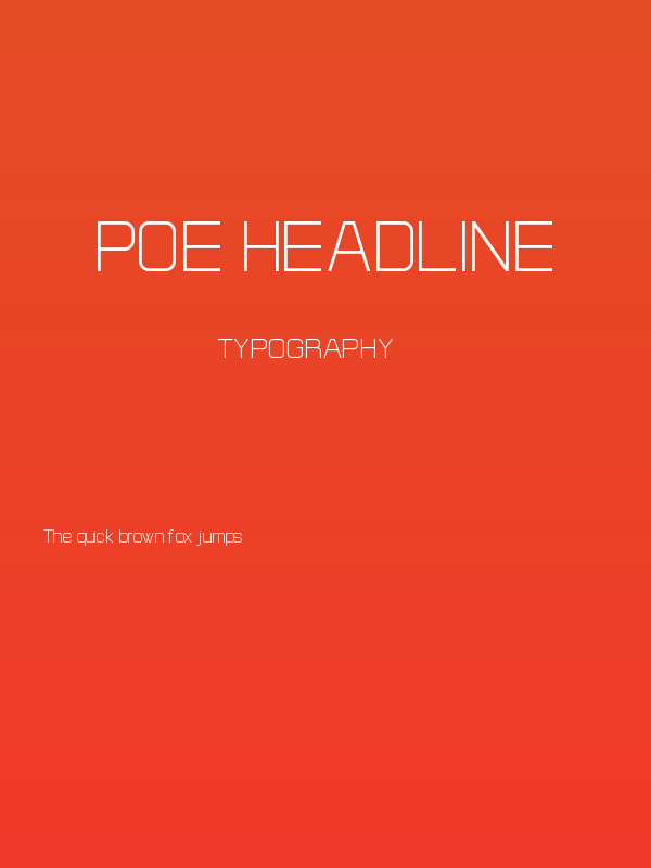 POE Headline Poster