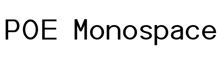 POE Monospace  Free Fonts Download
