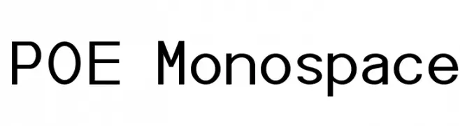 POE Monospace  नि: शुल्क फ़ॉन्ट्स डाउनलोड