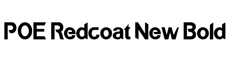 POE Redcoat New Bold  baixar fontes gratis
