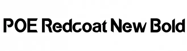 POE Redcoat New Bold  تنزيل الخطوط