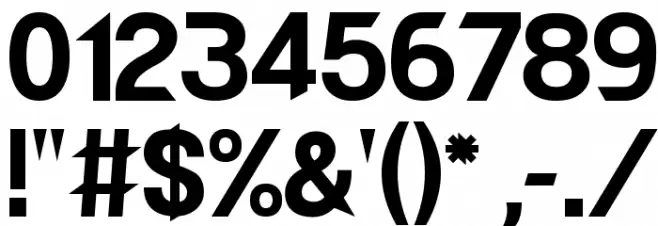 POE Redcoat New Bold Font OTHER CHARS