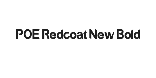 POE Redcoat New Bold Logo