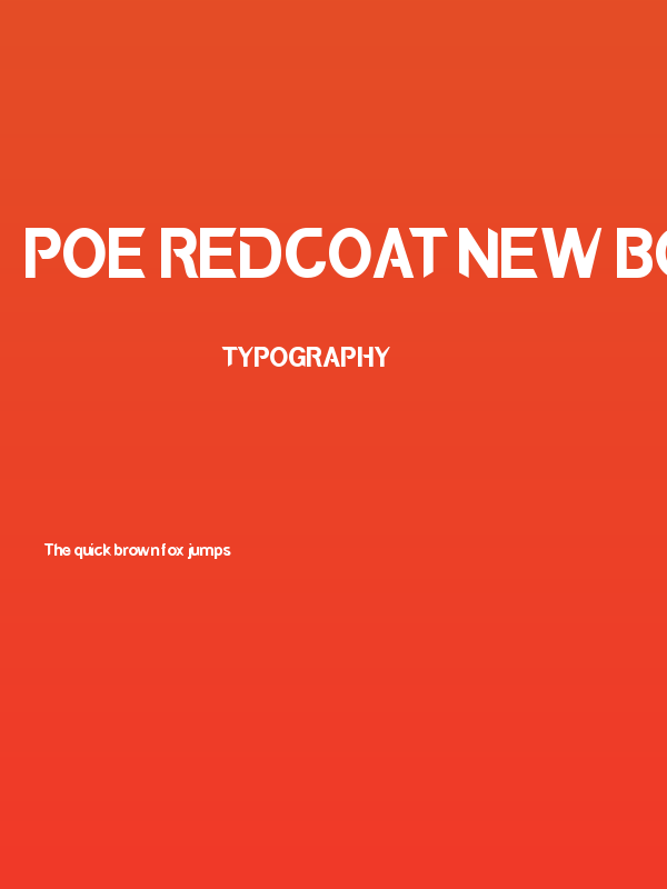 POE Redcoat New Bold Poster