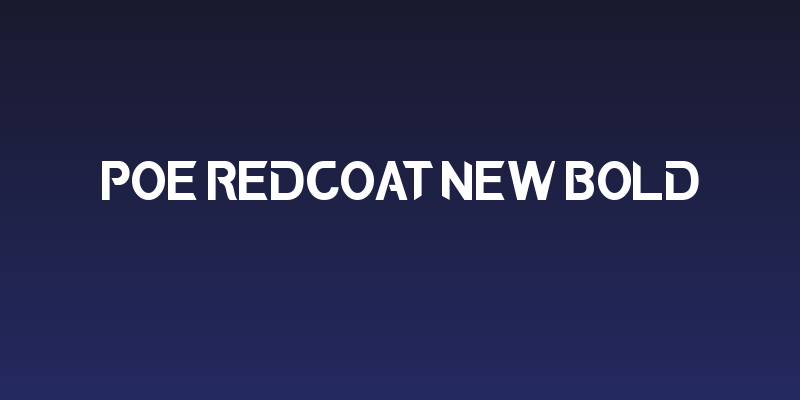 POE Redcoat New Bold Social Header