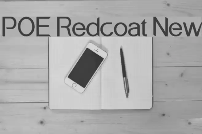 POE Redcoat New Font examples