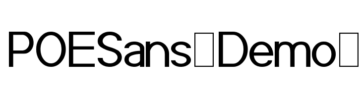 POE Sans (Demo) Font