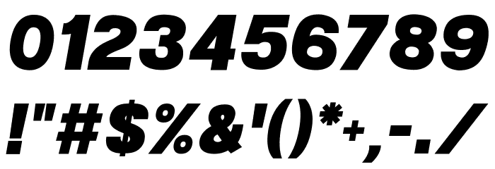 POE Sans New Black Italic Font OTHER CHARS