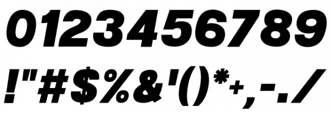 POE Sans New Black Italic Font OTHER CHARS