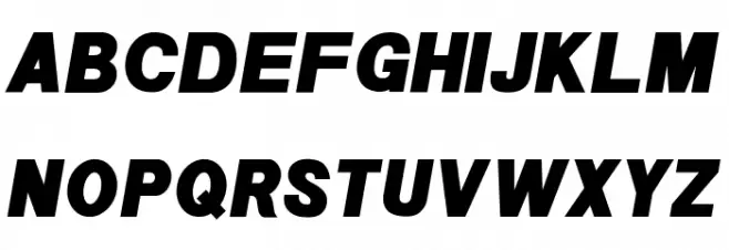 POE Sans New Black Italic Fonte MAIÚSCULAS
