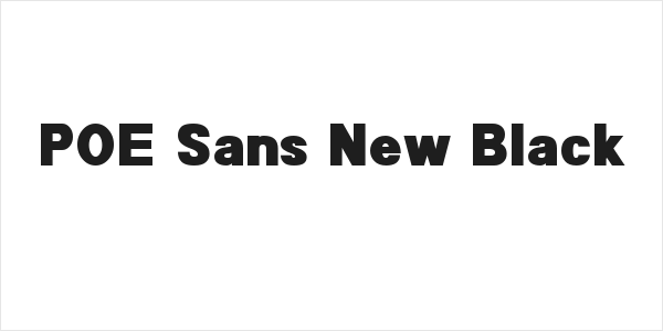 POE Sans New Black Logo