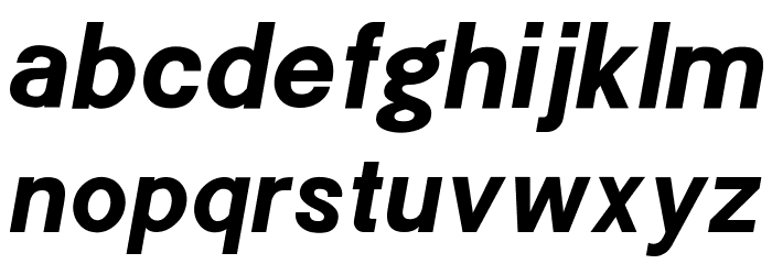 POE Sans New Bold Italic Font LOWERCASE