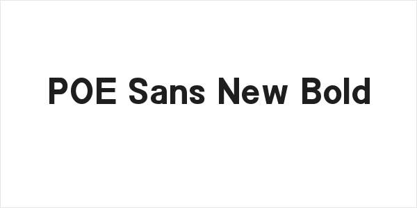 POE Sans New Bold Logo