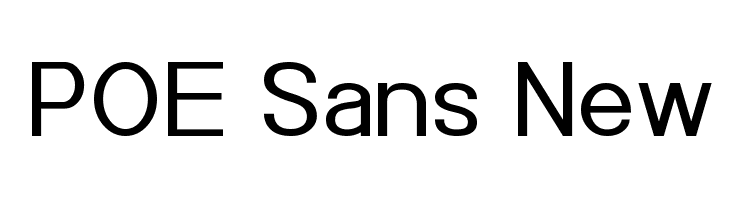 POE Sans New Font