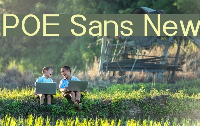 POE Sans New Font examples