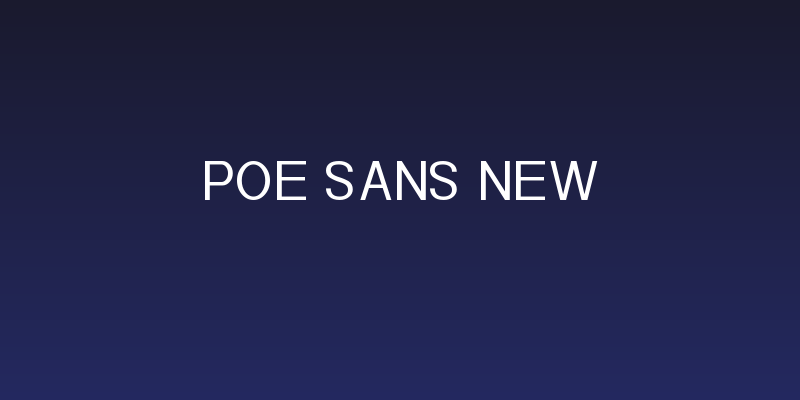 POE Sans New Social Header