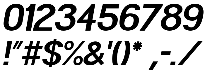 POE Sans Pro Bold Italic Font OTHER CHARS