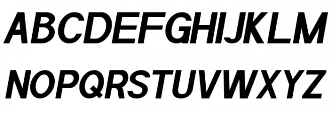 POE Sans Pro Bold Italic 字体 大写