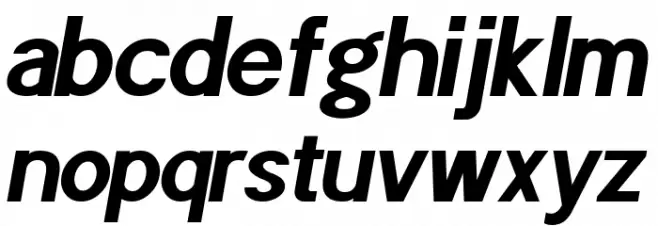 POE Sans Pro Bold Italic Caratteri MINUSCOLO