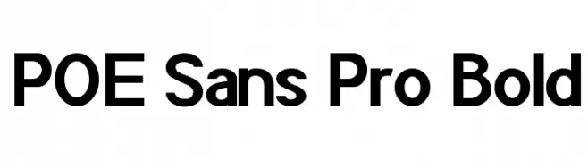 POE Sans Pro Bold  Fuentes Gratis Descargar