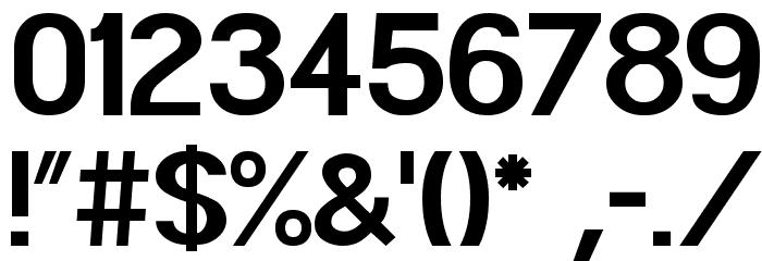 POE Sans Pro Bold Font OTHER CHARS