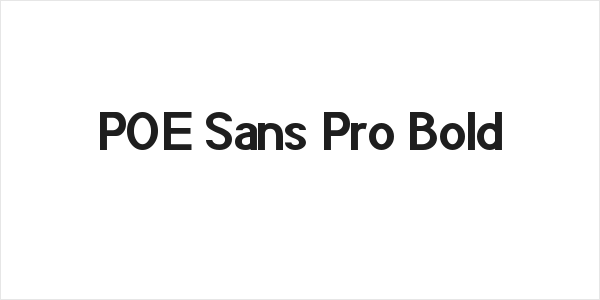 POE Sans Pro Bold Logo