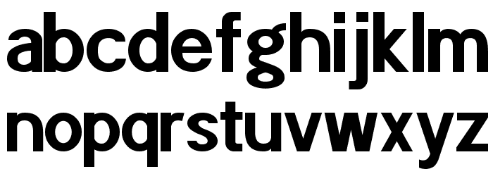 POE Sans Pro Bold Font LOWERCASE