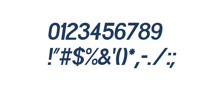 POE Sans Pro Condensed Bold Italic Other Characters