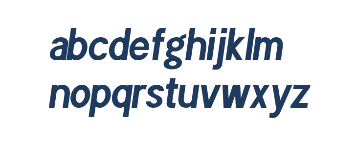 POE Sans Pro Condensed Bold Italic Lowercase