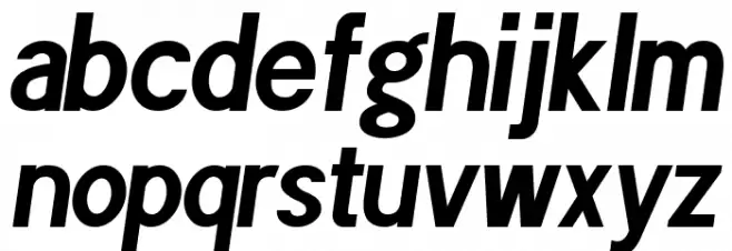 POE Sans Pro Condensed Bold Italic Шрифта строчной