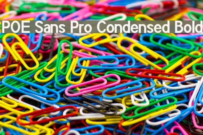 POE Sans Pro Condensed Bold Example 3