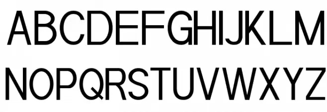 POE Sans Pro Condensed フォント 大文字