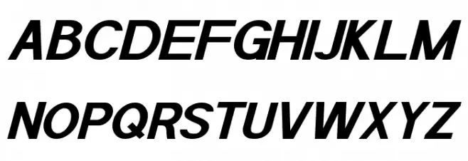 POE Sans Pro Expanded Bold Italic フォント 大文字