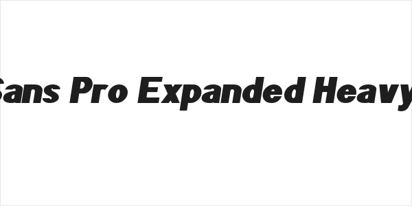 POE Sans Pro Expanded Heavy Italic Logo