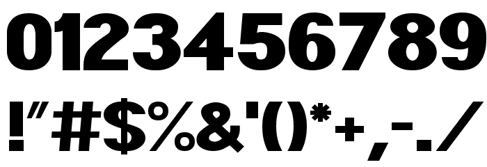 POE Sans Pro Expanded Heavy Font OTHER CHARS
