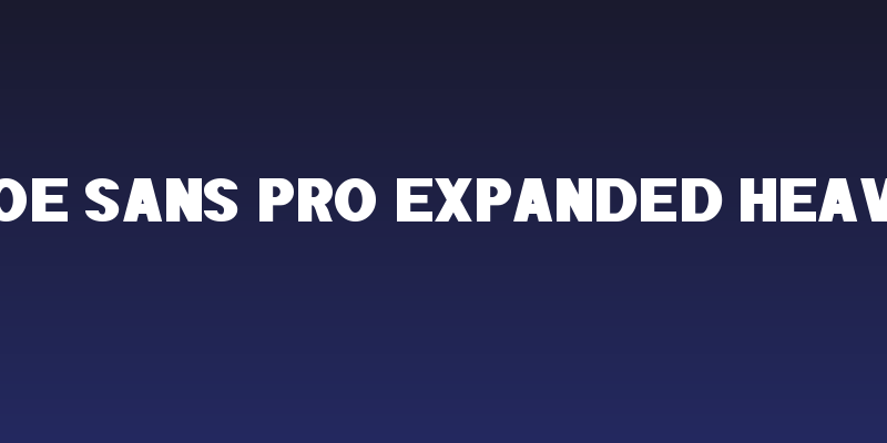 POE Sans Pro Expanded Heavy Social Header