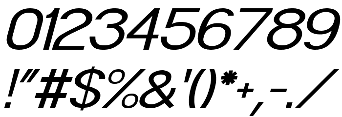 POE Sans Pro Expanded Italic Font OTHER CHARS