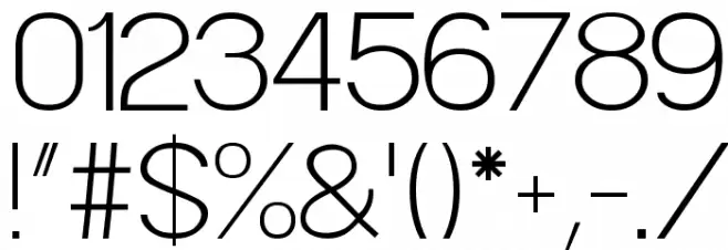 POE Sans Pro Extra Light Font OTHER CHARS