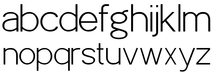 POE Sans Pro Extra Light Font LOWERCASE