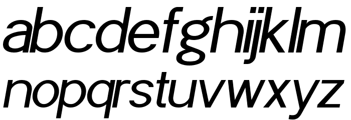 POE Sans Pro Italic Font LOWERCASE