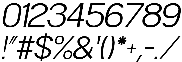 POE Sans Pro Light Italic Font OTHER CHARS
