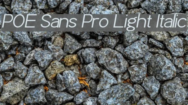 POE Sans Pro Light Italic Example 1