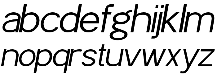 POE Sans Pro Light Italic Font LOWERCASE