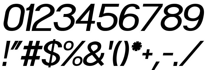 POE Sans Pro Medium Italic Font OTHER CHARS