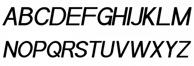 POE Sans Pro Medium Italic फ़ॉन्ट अपरकेस
