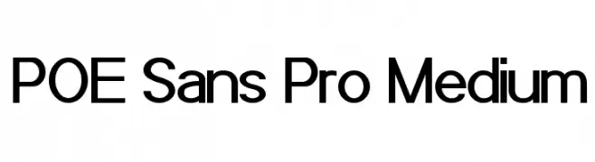 POE Sans Pro Medium  Fuentes Gratis Descargar