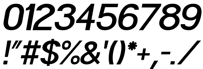 POE Sans Pro Semi-bold Italic Font OTHER CHARS