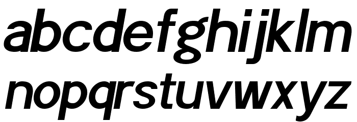 POE Sans Pro Semi-bold Italic Font LOWERCASE