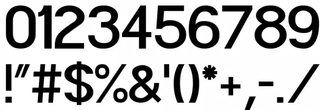 POE Sans Pro Semi-bold Font OTHER CHARS