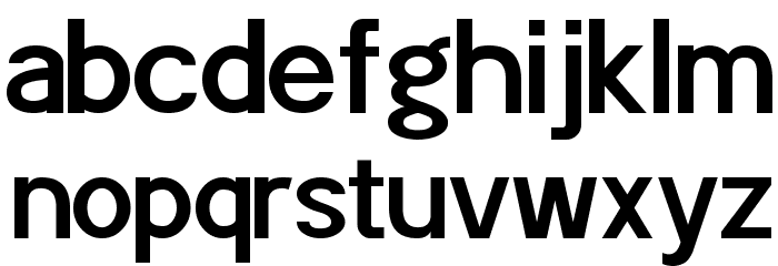 POE Sans Pro Semi-bold Font LOWERCASE